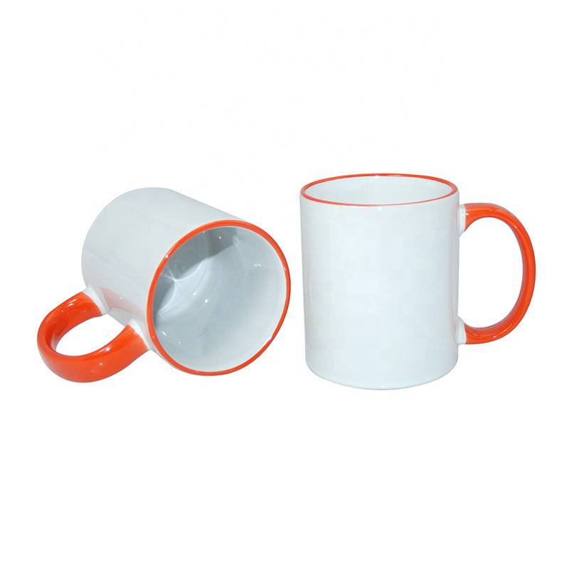 11oz Rim Handle Color Mug