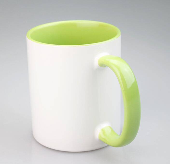 Light Green Inner handle mug